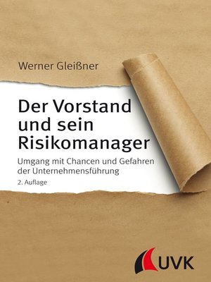 cover image of Der Vorstand und sein Risikomanager